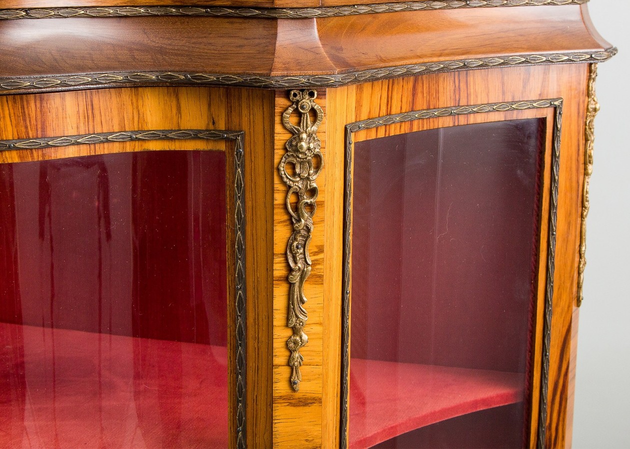 Disemobel витрина код48080. Antique Crockery Cabinet. Витрина старинная красного дерева фото. Код витрина