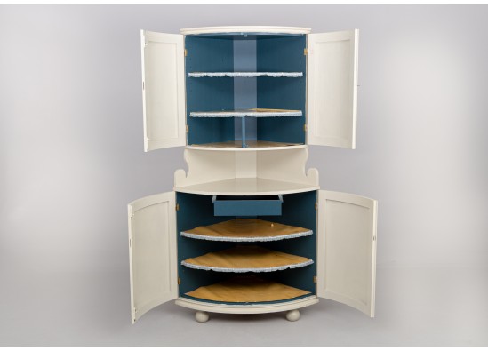 Corner dish cabinet