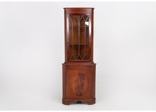 Corner dish cabinet