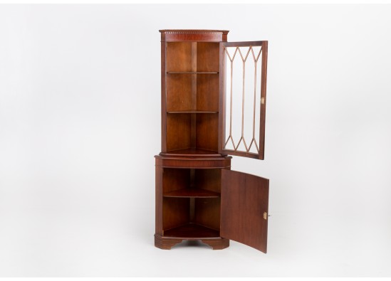 Corner dish cabinet