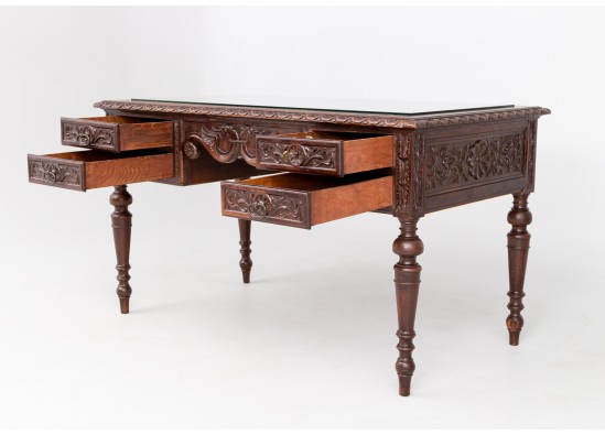 Desk with armchair
