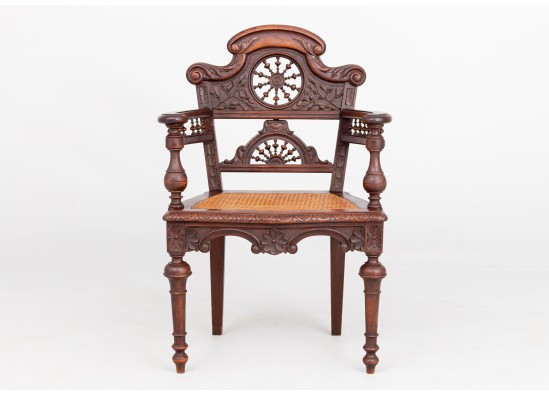 Desk with armchair