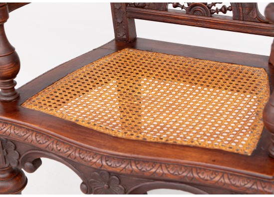 Desk with armchair