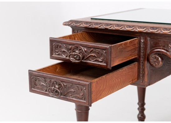 Desk with armchair