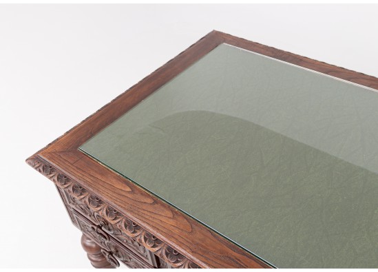 Desk with armchair