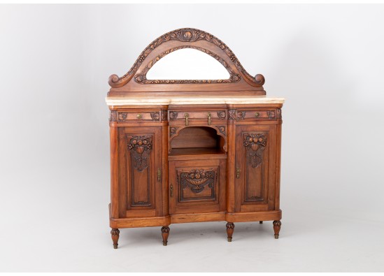 Commode with mirror