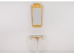 Console with mirror