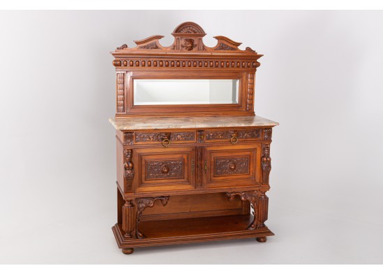 Commode with  mirror