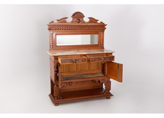 Commode with  mirror