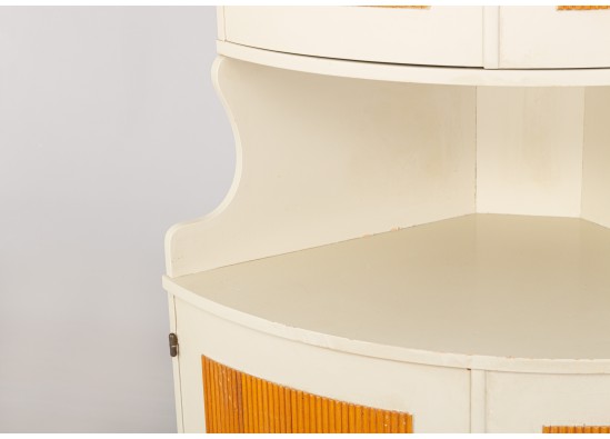 Corner dish cabinet