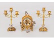 Clock with candlesticks