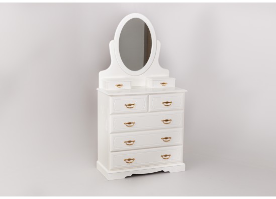 Commode with mirror