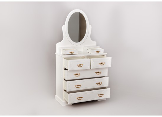 Commode with mirror