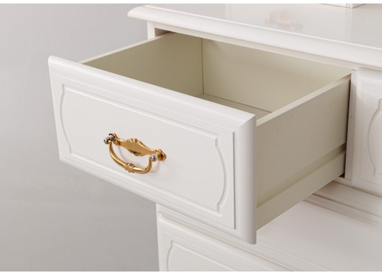 Commode with mirror