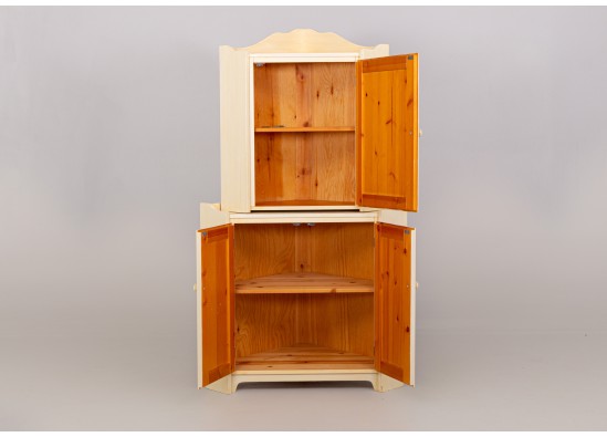Corner dish cabinet