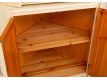Corner dish cabinet