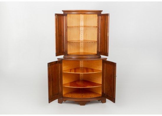 Corner dish cabinet