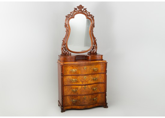 Commode with mirror