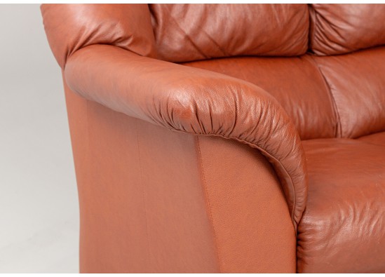 Leather corner sofa