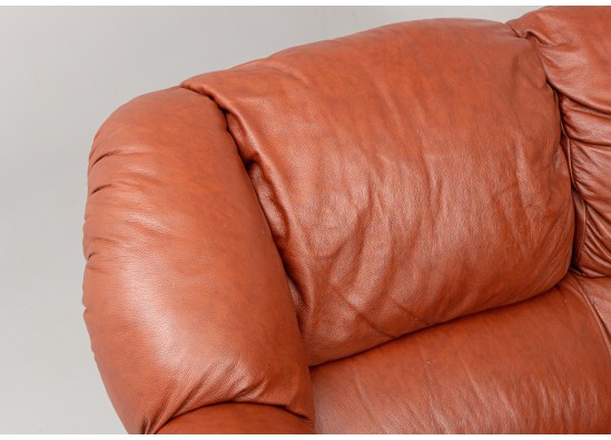 Leather corner sofa