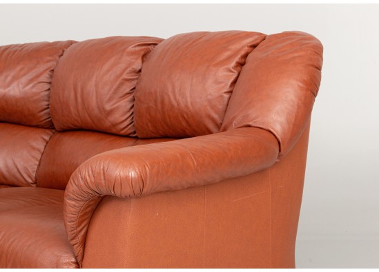 Leather corner sofa