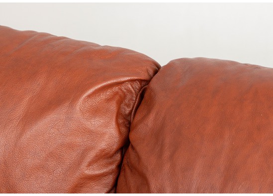 Leather corner sofa