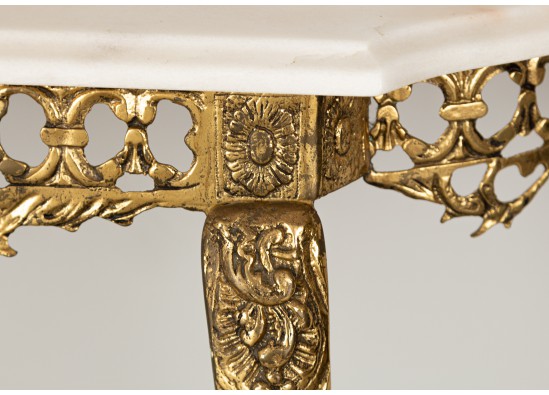 Console with mirror