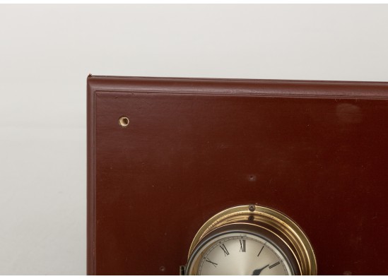 Interior detail (clock  and barometer)