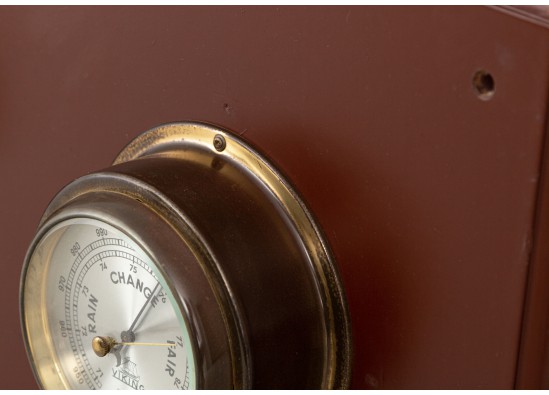 Interior detail (clock  and barometer)