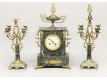 Clock and two candlesticks