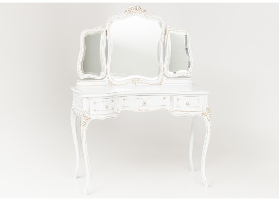 Dressing table with mirror