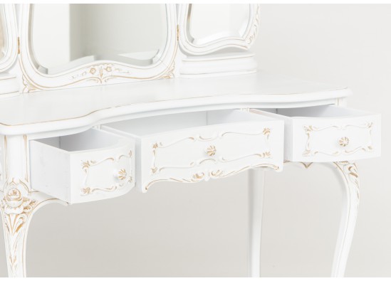 Dressing table with mirror