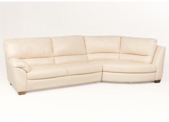 Leather corner sofa