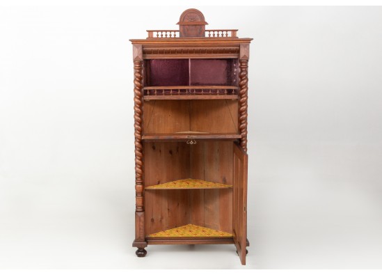 Corner dish cabinet