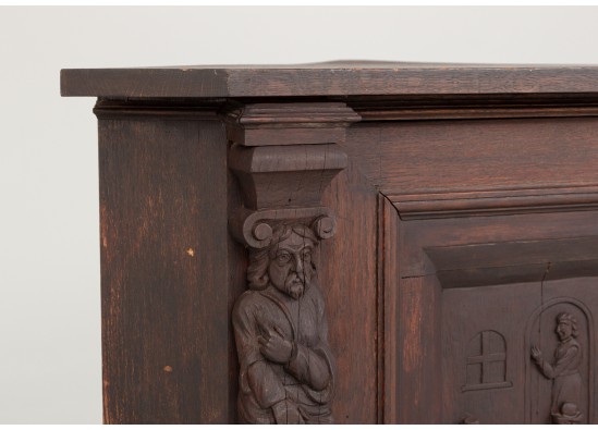 Corner dish cabinet