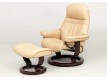 Chair with pouf