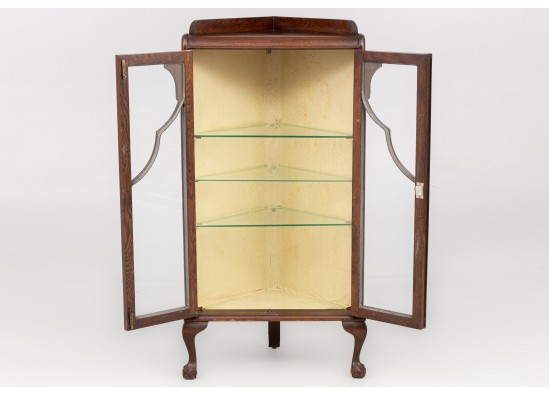Corner dish cabinet