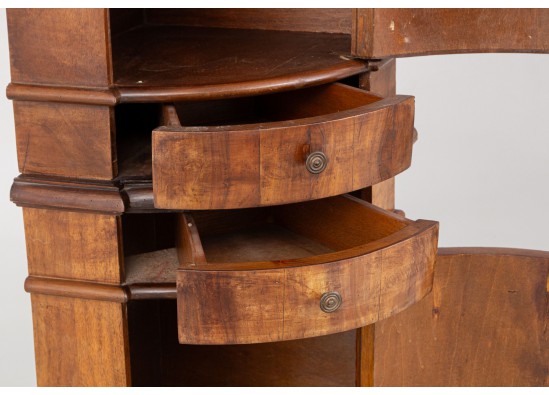 Corner dish cabinet