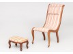 Chair with pouf