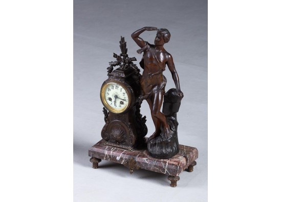 Clock and vases (2 items)