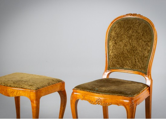 Chair + Pouffe