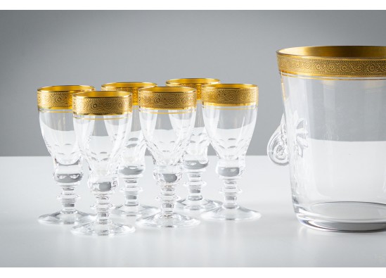 Set of glasses + sweetbox