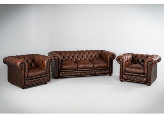 Кожаный мебельный гарнитур