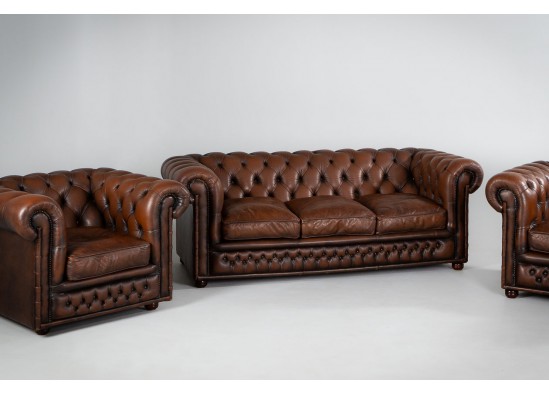 Кожаный мебельный гарнитур