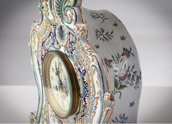 Laikrodis + 2 žvakidės