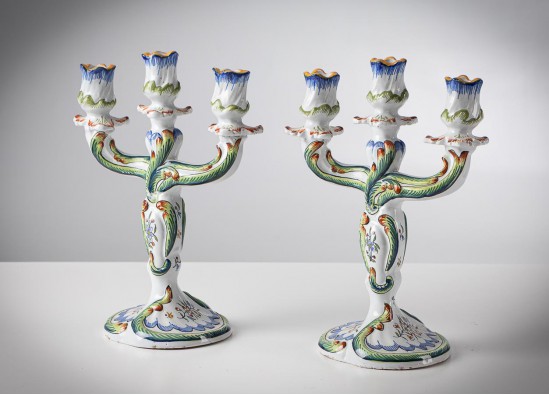 Laikrodis + 2 žvakidės