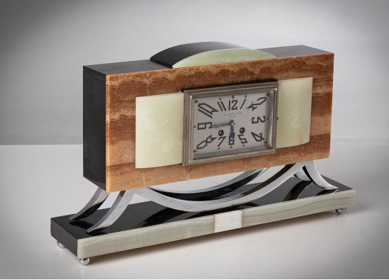 Часы и подсвечники (2 шт.)