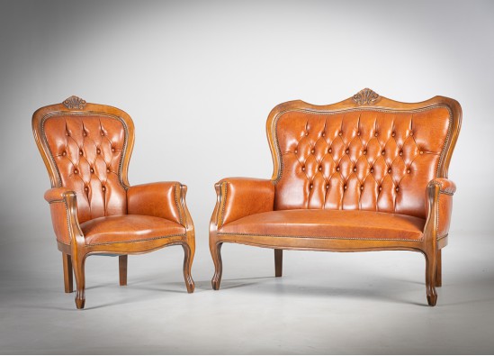 Комплект кожаной мебели