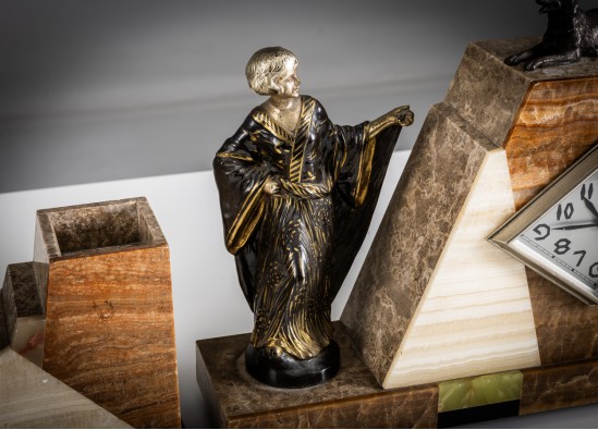 Laikrodis + 2 žvakidės