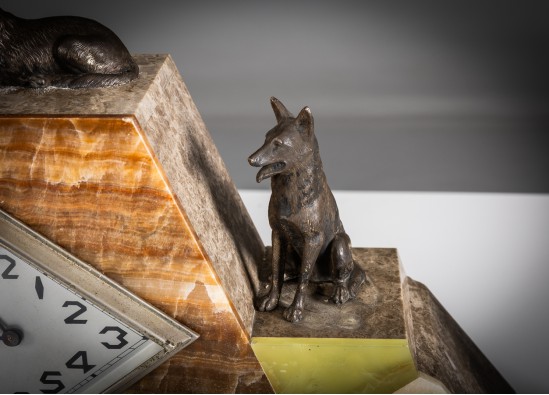 Laikrodis + 2 žvakidės